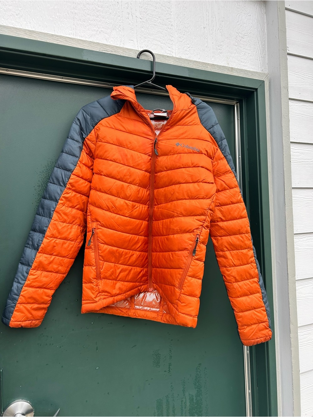 Columbia Orange and Gray Women's Packable Insulated Ski Jacket